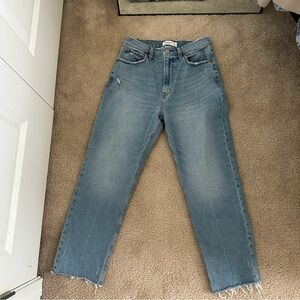 Abercrombie & Fitch Curve Love Jeans Ankle Straight Ultra High Rise